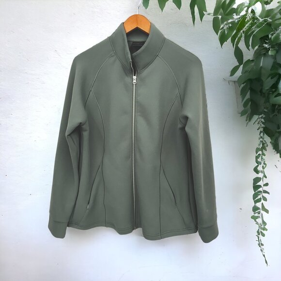 32 Degrees Tops - 32 Degrees Heat, Olive Green Full Zip Jacket Size Large, Fall Color